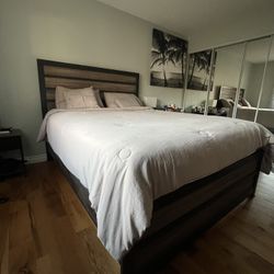 Queen Bed Frame and Box Spring 
