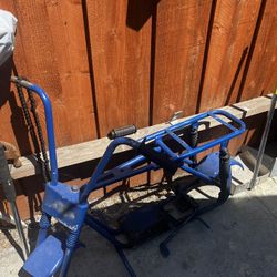 Mini Bike Frame And Parts, Included With A Dirtbike Helmet