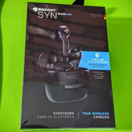 True Wireless Bluetooth Earbuds Gaming Headphones IPX4 Touch ROCCAT SYN BUDS AIR