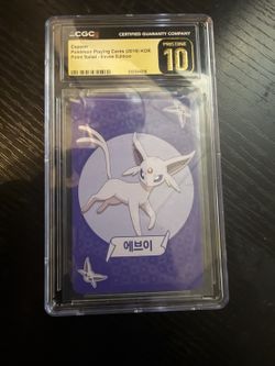 2019 Pokemon Korean Espeon Point Salad Playing Card CGC Pristine 10