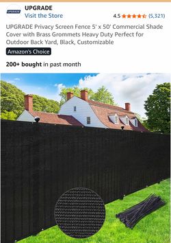 2-  5'x 50' of privacy screen for cyclone fencing