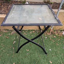 Free Metallic& Glass Square Table In Mira Mesa