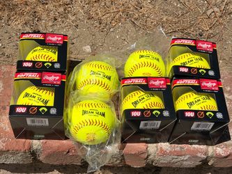 76 Fastpitch Softballs – Rawlings Dream Seam, RIF 1 & RIF 10 – New & Practice