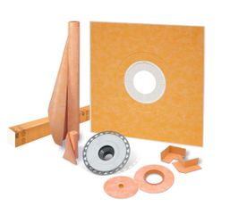 Schluter Systems Kerdi Shower Kit 48 in X 48 in PVC Flange 2 in New In Box