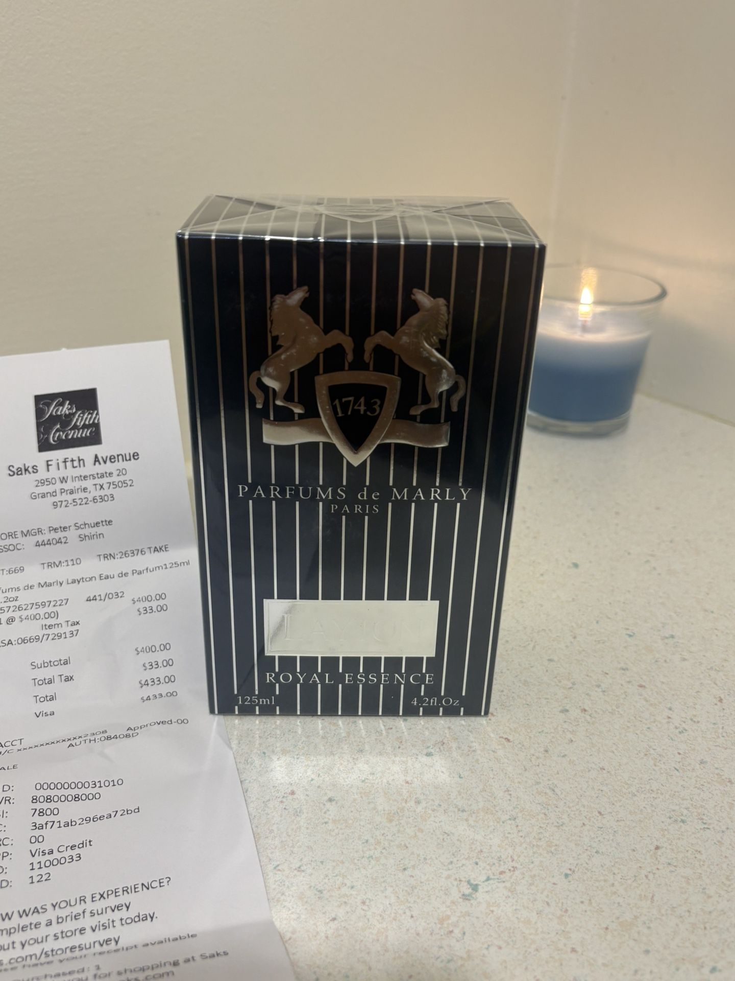 PARFUMS de MARLY Layton Royal Essence 125ml/4.2oz Men's Eau de perfume-Brand new