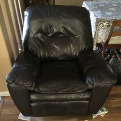 Deluxe Authentic Leather Recliner