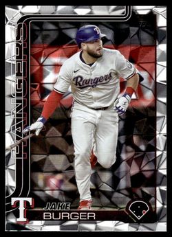 2025 Topps Update Silver Diamante Foil Jake Burger #US98 Texas Rangers A