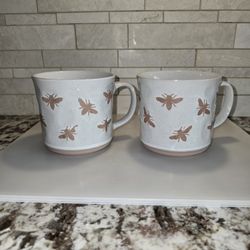 Set of 2 Bee Mugs