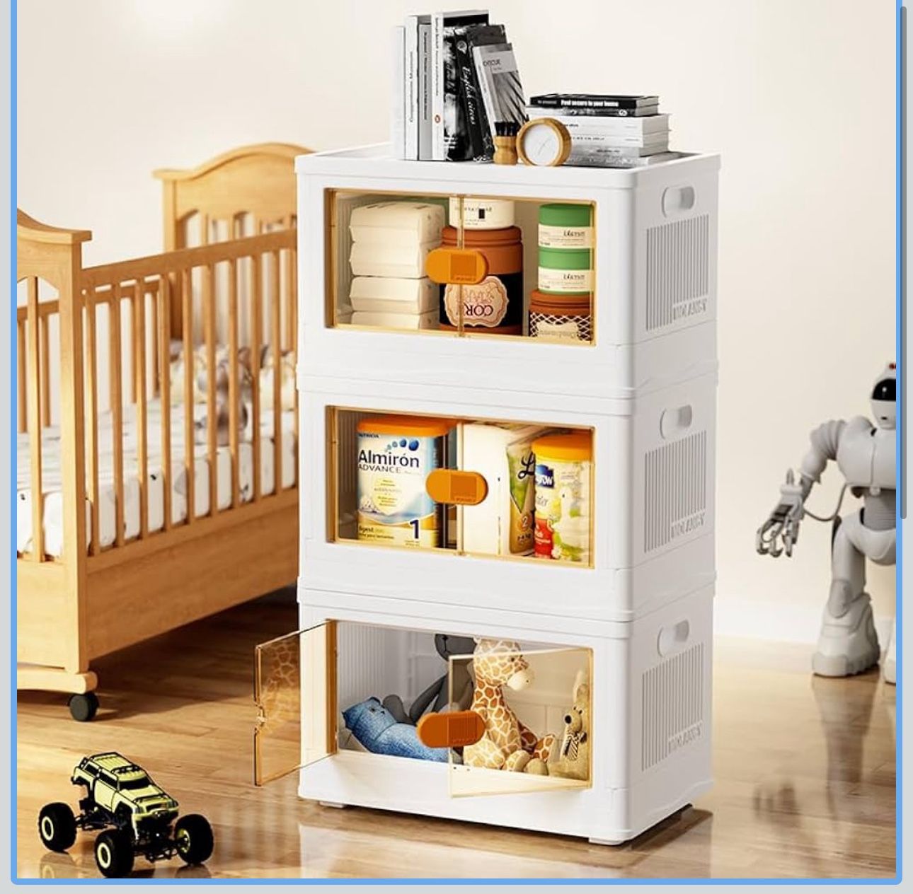 Storage Bins with Lids 3 Piece