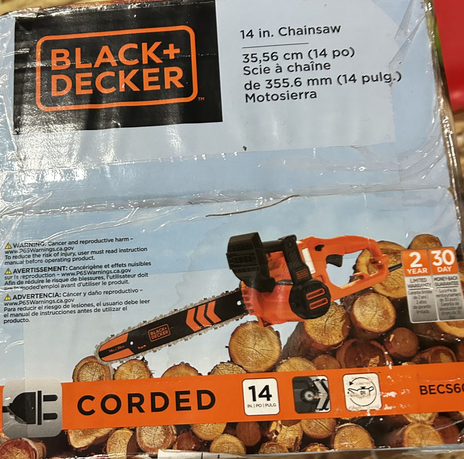 Black/decker 14 In. Chainsaw