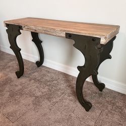 Industrial Rustic Console Table