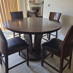 Round Wooden dining table