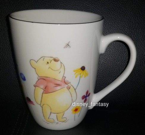 Disney Winnie the Pooh Piglet Among the Flowers Ceramic Mug Spring/Floral