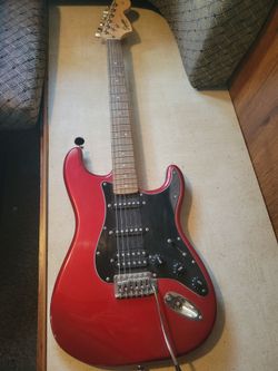 Squire stratocaster electric guitar