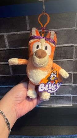 Bluey Bingo Halloween Plush Clip-On Keychain