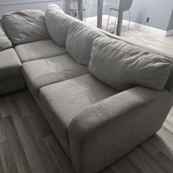 Affordable L-Shaped Couch – Well-Loved and Still Cozy!