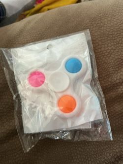 2 PAC 3D P1Pack 3D Printed Fidget Toys for Kids 4-8 8-12, Hand Pop Fidget Spinners for Stress Relief, Mini Sensory Fidget Spinner 3D Fidgets Desk Toys