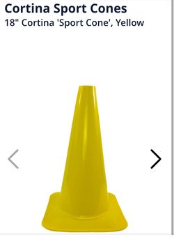 10 Cortina 18" Yellow Sport Cone