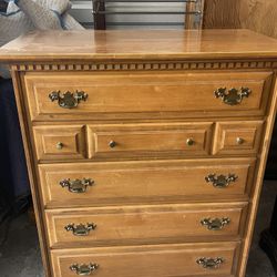 Early American dressers & end table set. $700