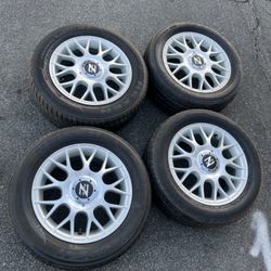 4 — 195/60r14 4x100 4x3.94 4x114.3 4x4.5 Civic Corolla Scion Xa Xb Ia Miata Echo Wheels Rims Tires!!!