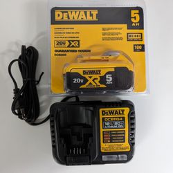 DeWalt 5ah Battery And Charger 