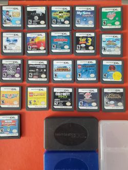 Nintendo DS Games Carry Case & 2 Car Chargers