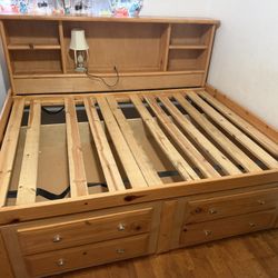 Full Bed Frame With Trundle Twin Bed Frame 