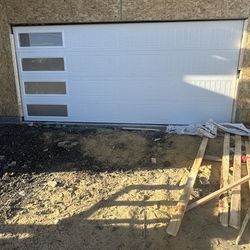 White Modern Garage Door 