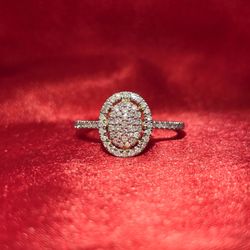 10k Yellow Gold Diamond Round Ring 0.36 ctw
