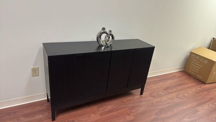 Brand New Modern 4-Door Sideboard Storage Cabinet 