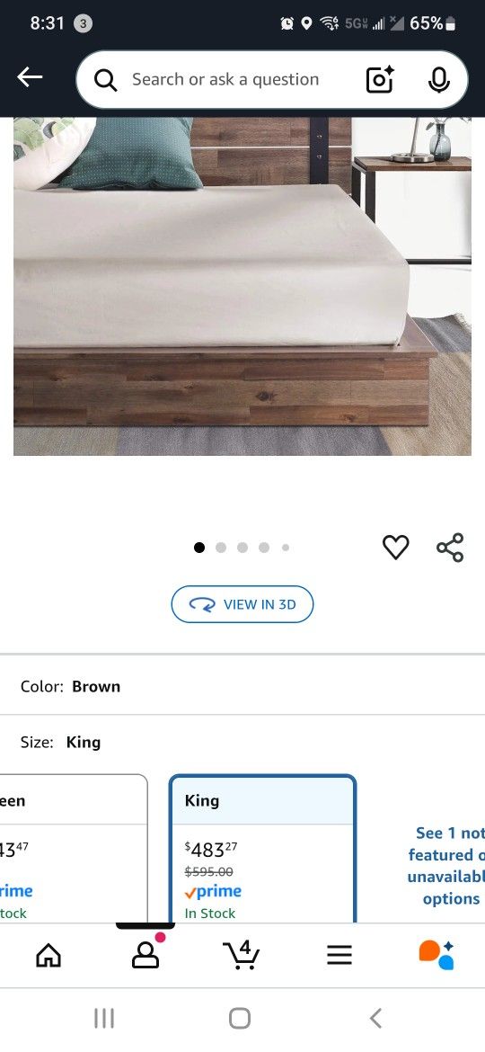 King Platform Bed