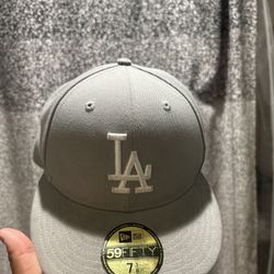 Grey LA Dodgers Hat