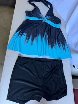 Blue bikini