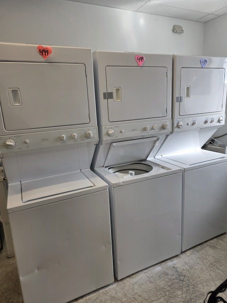 27in Stackable Washer And Electric Dryer Used In Good Condition With 90day's Warranty
