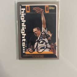 Sign Baseball Card By David Cone