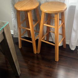 2/ Wood .buddy stool 29’’  natural