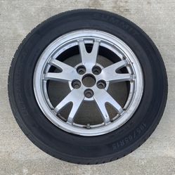 1 — 195/65r15 5x3.94 5x100 Stock Prius Corolla Impreza Wheel Rim Tire!!!!