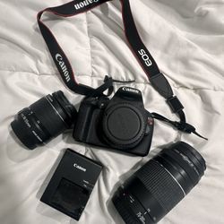 Canon Rebel T5 With 2 Camera Lens