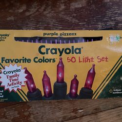 Vintage Crayola Favorite Colors Christmas Lights