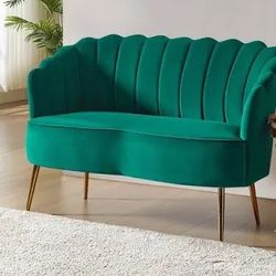 Velvet Green Sofa