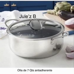 Princess House. Olla De 7 Qts Antiadherente Nueva En Su Caja 