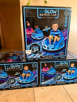 Blue Glow Bumper Car