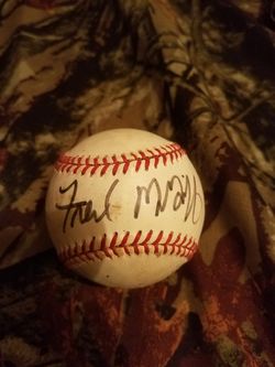 Autographed baseball