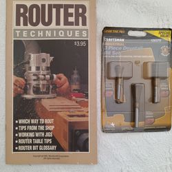 Craftsman 3 Piece Dovetail Router Kit 