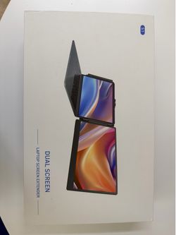 Dual screen laptop screen extender