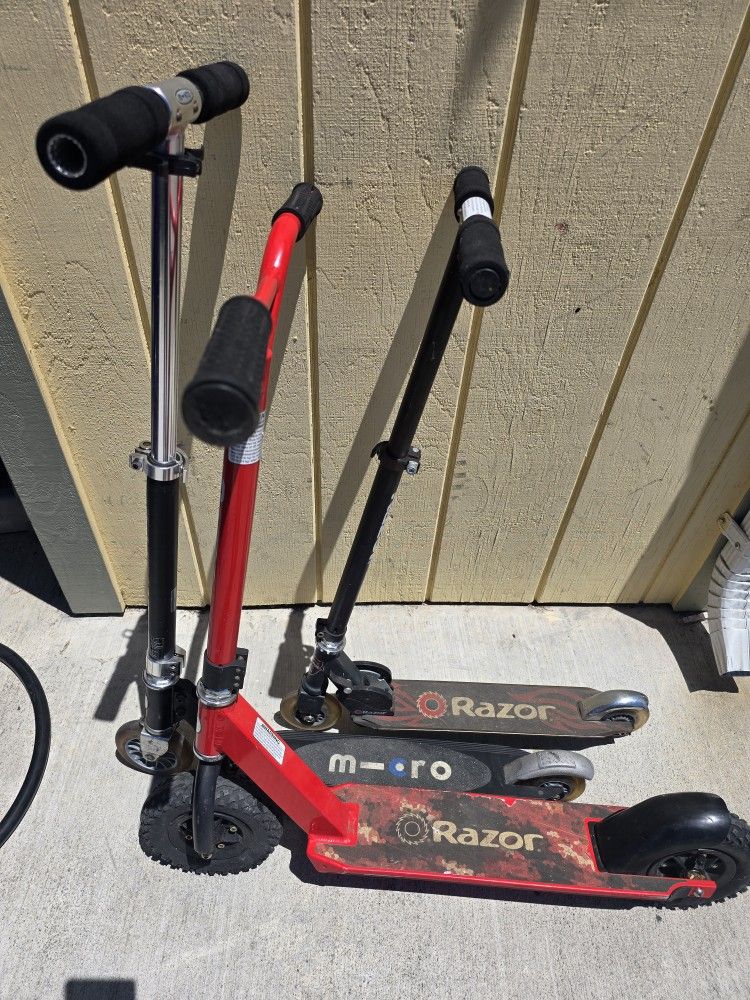 Scooters $7 each or $15 for all