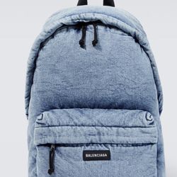 Balenciaga Explorer denim backpack