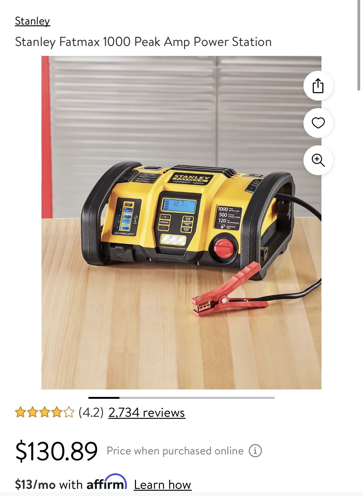 Stanley Fatmax Professional Power Station With 120 PSI Air, 59 OFF