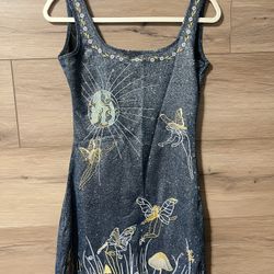 Blue & gold Dress