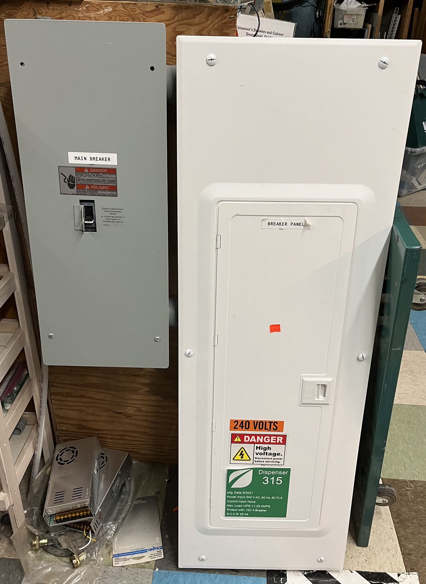 240 Volts Breaker Panel